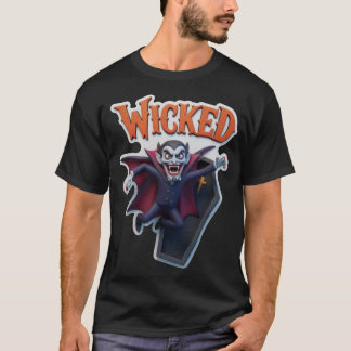 Böser Vampir, der aus dem Sarg auftaucht T-Shirt