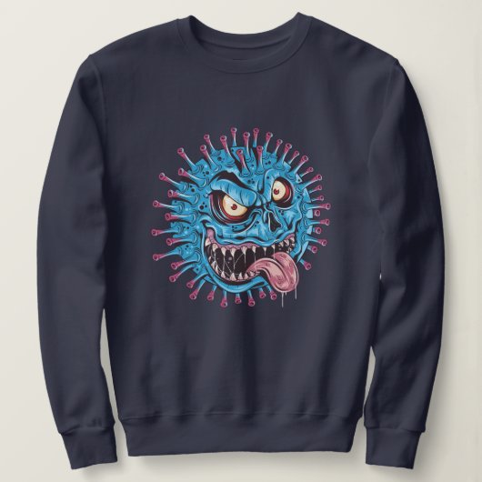 böser Virus Sweatshirt (Design vorne)