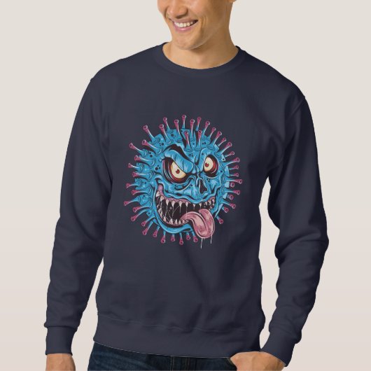 böser Virus Sweatshirt (Vorderseite)