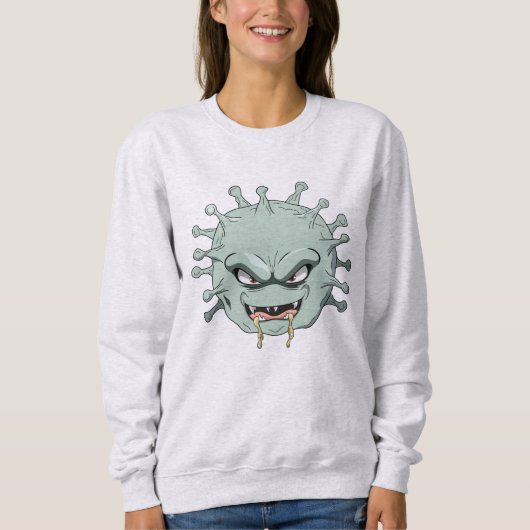 böser Virus Sweatshirt (Vorderseite)