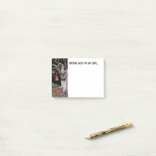 Böser Wald Post-it Klebezettel (Auf Schreibtisch)