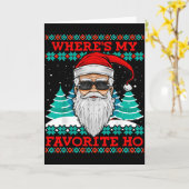 Böser Weihnachtsmann Wo ist meine Lieblingshure Lu Karte (Gelbe Blume)