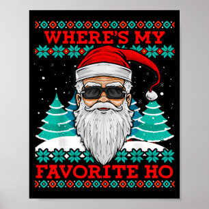 Böser Weihnachtsmann Wo ist meine Lieblingshure Lu Poster