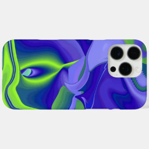 Böses Auge, 3D Abstrakt in grün blau lila iPhone 16 Pro Max Hülle