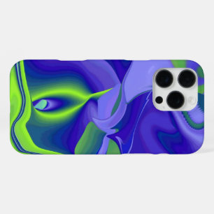 Böses Auge, 3D Abstrakt in grün blau lila iPhone 16 Pro Max Hülle