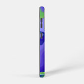 Böses Auge, 3D Abstrakt in grün blau lila Samsung Galaxy Hülle (Rechte Seite)