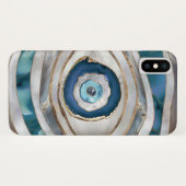 Böses Auge Mineralien und Gold Case-Mate iPhone Hülle (Rückseite (Horizontal))