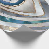 Böses Auge Mineralien und Gold Geschenkpapier (Ecke)