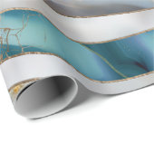 Böses Auge Mineralien und Gold Geschenkpapier (Rolleneckpunkt)