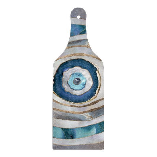 Böses Auge Mineralien und Gold Schneidebrett (Vorderseite)