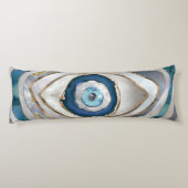 Böses Auge Mineralien und Gold Seitenschläferkissen (Rückseite)