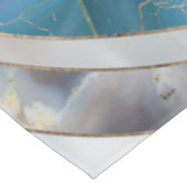 Böses Auge Mineralien und Gold Tischdecke (Schrägansicht)