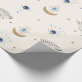 Böses Auge und Muster des dritten Auges Geschenkpapier (Ecke)