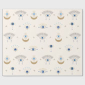 Böses Auge und Muster des dritten Auges Geschenkpapier (Flach)