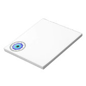 Böses Auge Viel Glück Charm auf A - Notizblock (Rotiert)