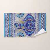 Böses Augenelementar Ziermuster Badhandtuch Set (Handtuch)