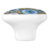 Böses Augenmosaikbild Keramikknauf (Seitenansicht)