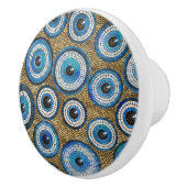 Böses Augenmosaikbild Keramikknauf (Rechts)