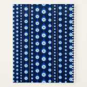 Böses Augenmuster - dunkelblau mit goldenen Akzent Planer (Rückseite)