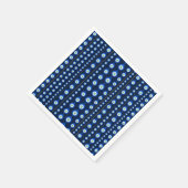 Böses Augenmuster - dunkelblau mit goldenen Akzent Serviette (Ecke)