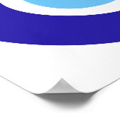 Böses Augensymbol des antiken nazar fatima talisma Poster (Ecke)