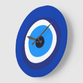 böses Augensymbol griechisch-türkischer Arab-Talis Große Wanduhr (Winkel)