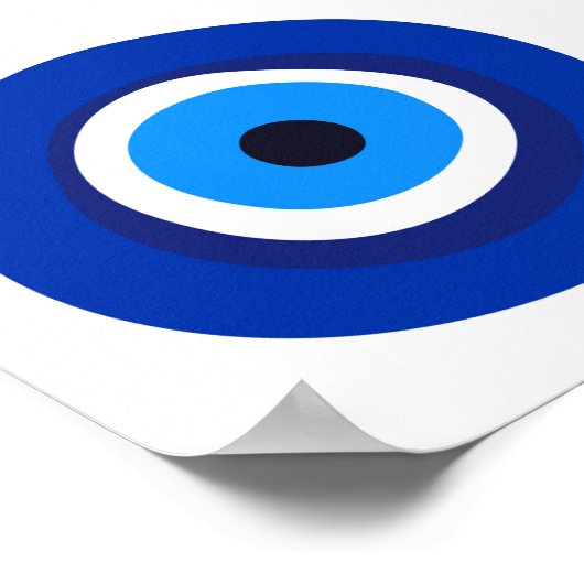 böses Augensymbol griechisch-türkischer Arab-Talis Poster (Ecke)