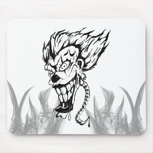 Böses Clown-Mauspad Mousepad (Vorne)