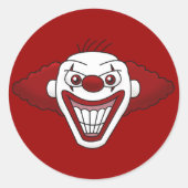Böses Clown Stickers (Vorderseite)