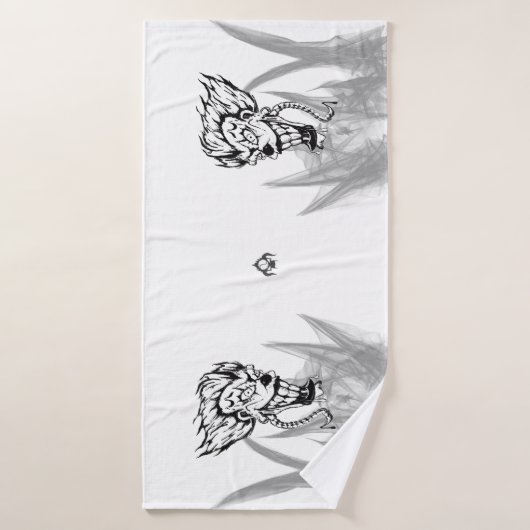Böses Clowntuch Badehandtuch (Badehandtuch)