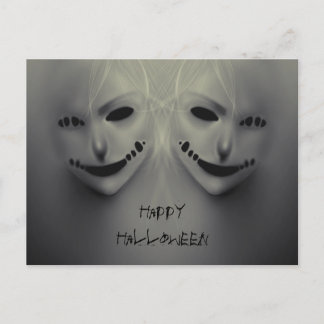 Böses flüstern postkarte