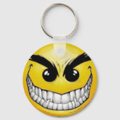 böses Gesicht Schlüsselanhänger (Vorderseite)