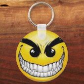 böses Gesicht Schlüsselanhänger (Vorderseite)