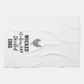 Böses Huhn-Lage-Ei-Geschirrtuch Geschirrtuch (Horizontal)