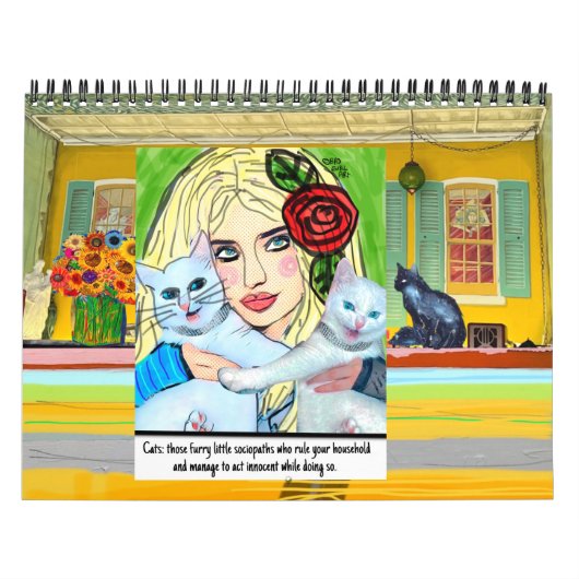 Böses Mädchen Kunstkalender Kalender (Titelbild)