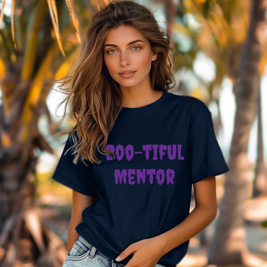 Böses Mentor halloween lila Typografie T-Shirt