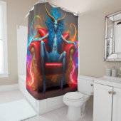 Böses Monster Duschvorhang (Beispiel)