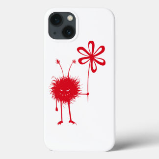 Böses Monster in rot - Böses Blume Bug iPhone 13 Hülle