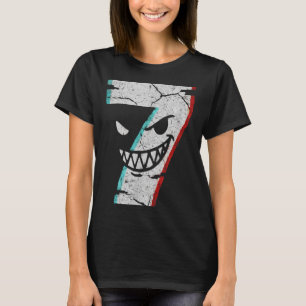 Böses Nummer 7 Shirt - 7 hat 9 Witz 67 Meme Hallow