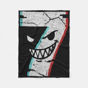 Böses Nummer 7 Shirt - 7 hat 9 Witz 67 Meme Hallow Fleecedecke