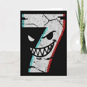 Böses Nummer 7 Shirt - 7 hat 9 Witz 67 Meme Hallow Karte