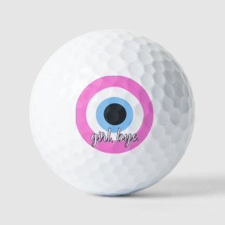 böses rosa Auge anpassbar Golfball