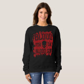 Böses Schädelblut für das Blut Gotthülenblut Sweatshirt (Vorne ganz)