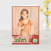 Böses Schwester - Grußkarte Karte (Gelbe Blume)