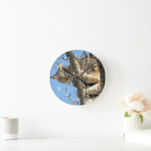 Boshafter Luchs Runde Wanduhr (Zuhause)