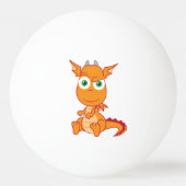 Boshafter Smirking Drache Tischtennisball (Vorderseite)