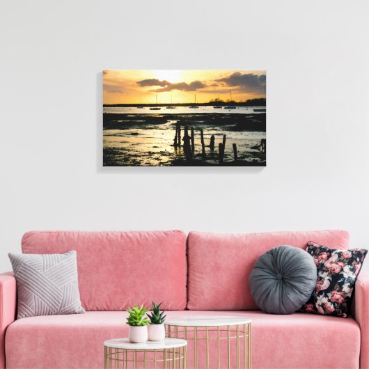 Bosham-Hafen Leinwanddruck (Insitu (Wohnzimmer))