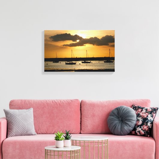 Bosham-Hafen Leinwanddruck (Insitu (Wohnzimmer))