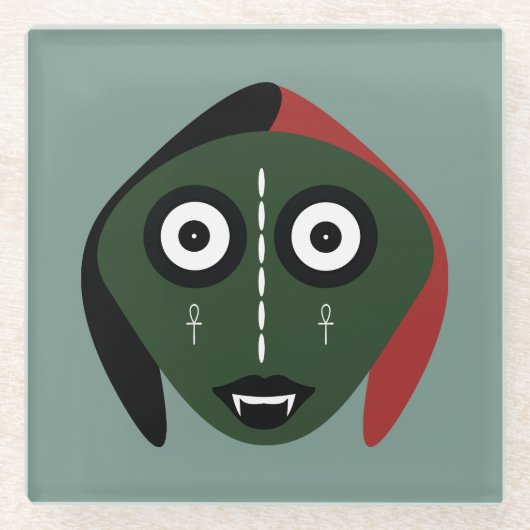 Bosigo Green Glass Untersetzer (Vorderseite)