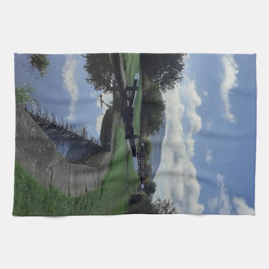 Bosley Canal Locks. Geschirrtuch (Horizontal)